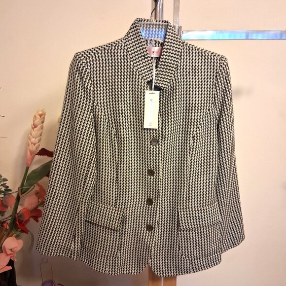 NWT Women's 'Multi Color Lined Blazer Jacket Spring Fall Winter Jackets 6S - Picture 4 of 10